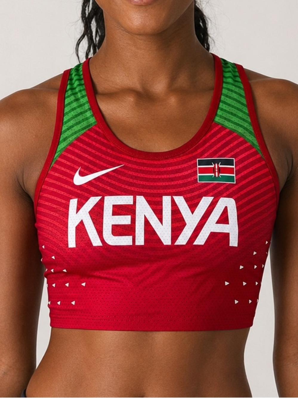 Nike Kenya Team USA Olympic Pro Elite Racing Crop red Tank Top Women’s Medium